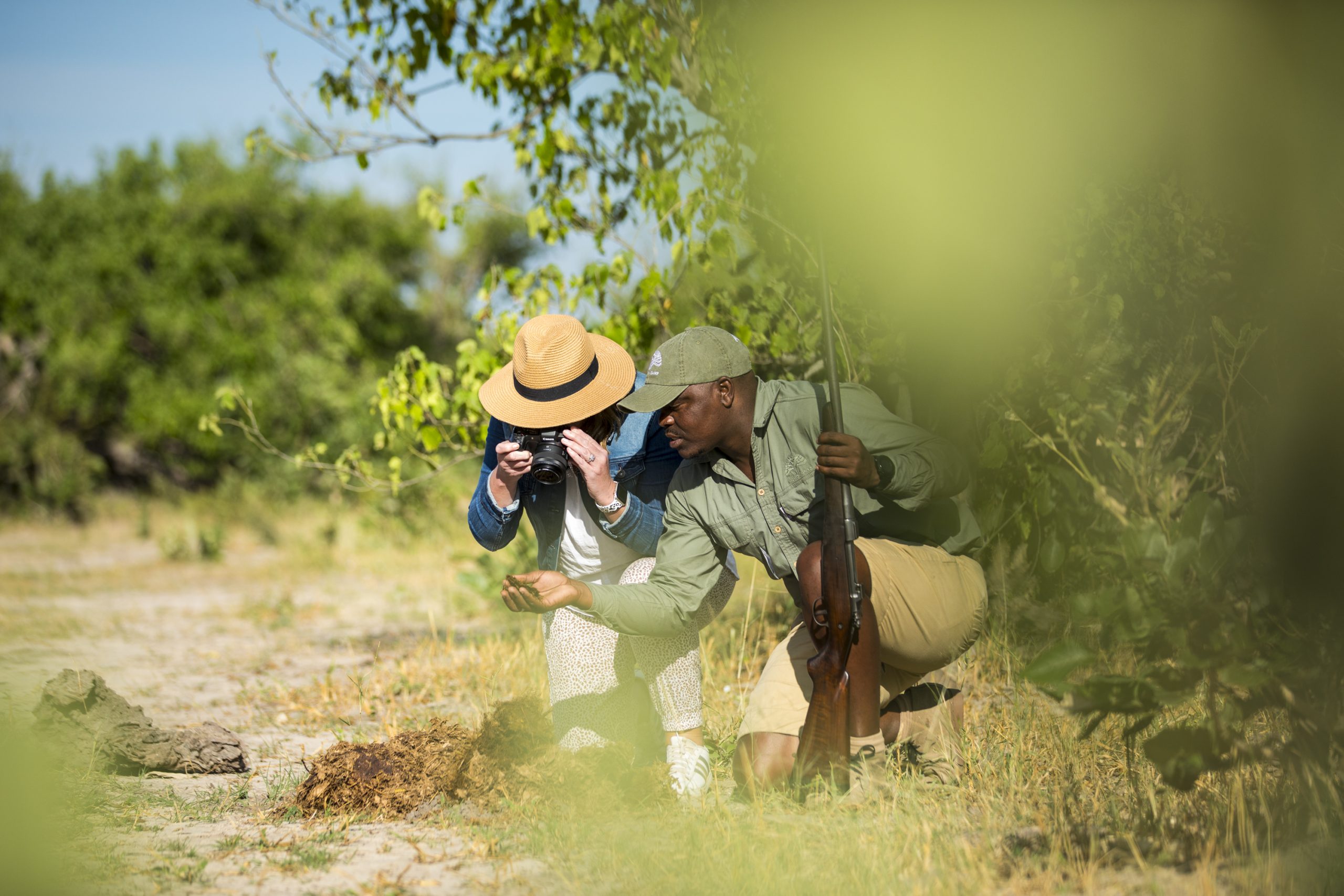 Wildlife Animal tracking_guided walking safari near the Khwai River in Botswana’s Okavango Delta.
